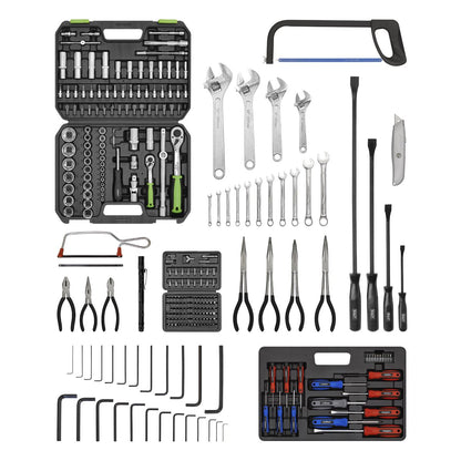 Sealey AP225BCOMBO Topchest 5 Drawer with Ball-Bearing Slides - Black & 272pc Tool Kit Sealey