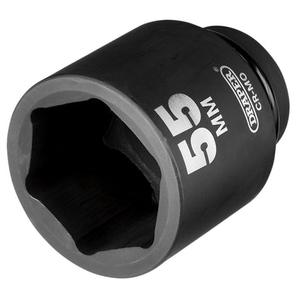 Draper 05156 Expert HI-TORQ® 6 Point Deep Impact Socket 1" Sq. Dr. 55mm Draper
