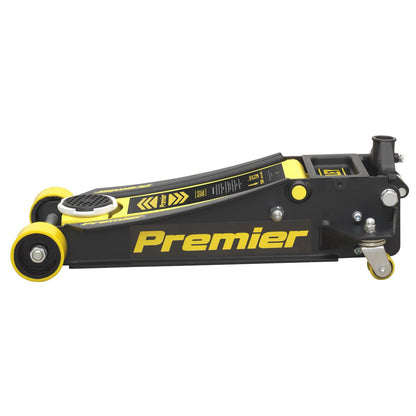 Sealey 4040AY Premier Low Profile Trolley Jack with Rocket Lift 4 Tonne - Yellow Sealey
