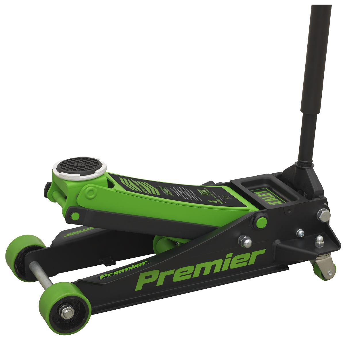 Sealey 4040AG Premier Low Profile Trolley Jack with Rocket Lift 4 Tonne - Green Sealey