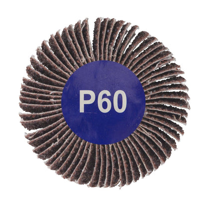 Sealey FW502560 Abrasive Flap Wheel Ø50 x 25mm 60Grit 6mm Shaft Sealey