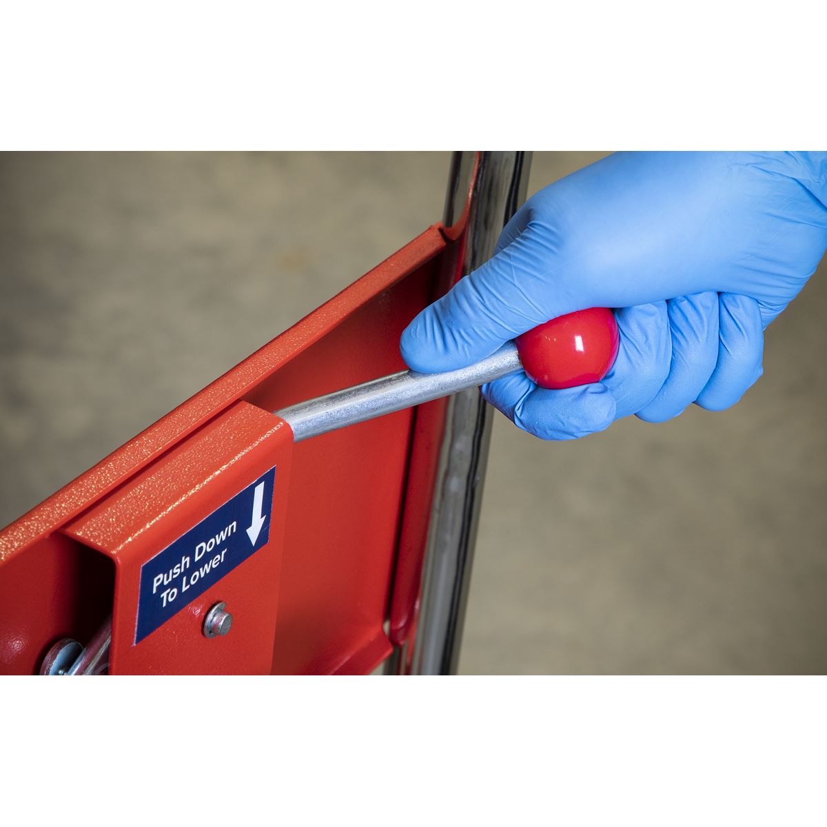 Sealey EVBT1000 1000kg Capacity EV Battery Lift/Hydraulic Platform Truck High Lift Sealey