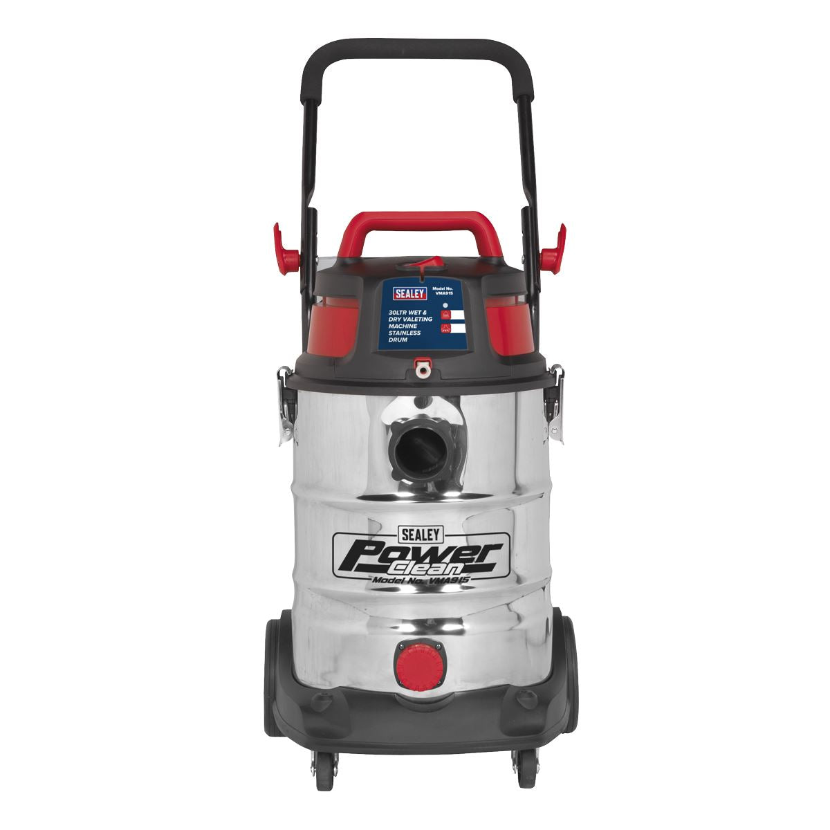 Sealey VMA915 Valet Machine Wet & Dry 30L Stainless Drum Sealey
