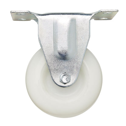 Draper 65502 Fixed Plate Fixing Nylon Wheel 75mm Diameter S.W.L. 100kg Draper