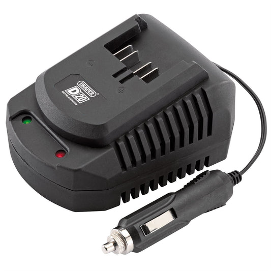 Draper 90498 D20 12V Li-ion In Car Battery Charger Draper