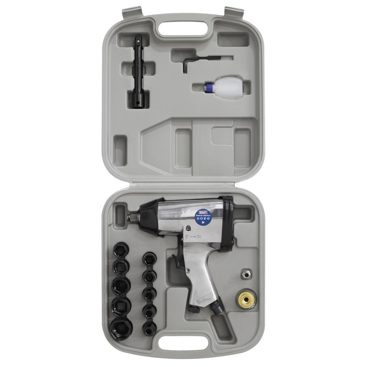 Sealey SA2/TS Air Impact Wrench Kit with Sockets 1/2"Sq Drive Sealey