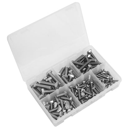 Sealey AB078SS Stainless Steel Setscrew Assortment 150pc M5-M10 Sealey