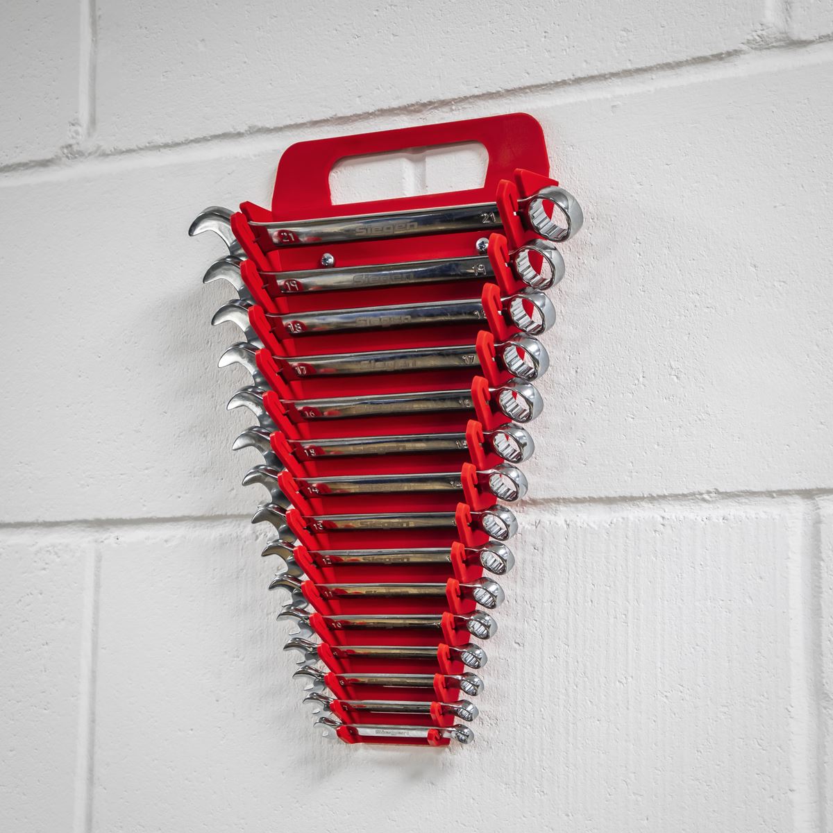 Sealey WR08 Spanner Rack Capacity 15 Spanners Sealey