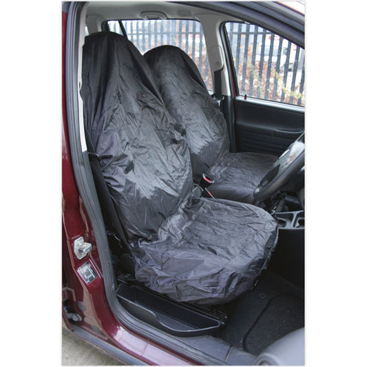 Sealey CSC5 Front Seat Protector Set 2pc Lightweight Sealey