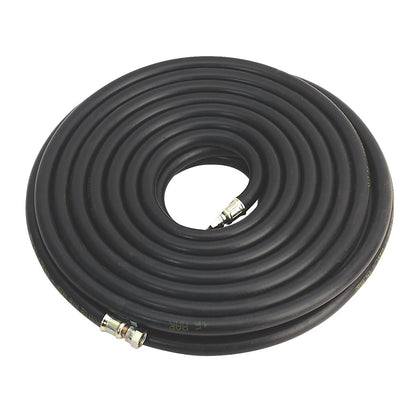Sealey AH15RX/38 Air Hose 15m x Ø10mm with 1/4"BSP Unions Heavy-Duty Sealey