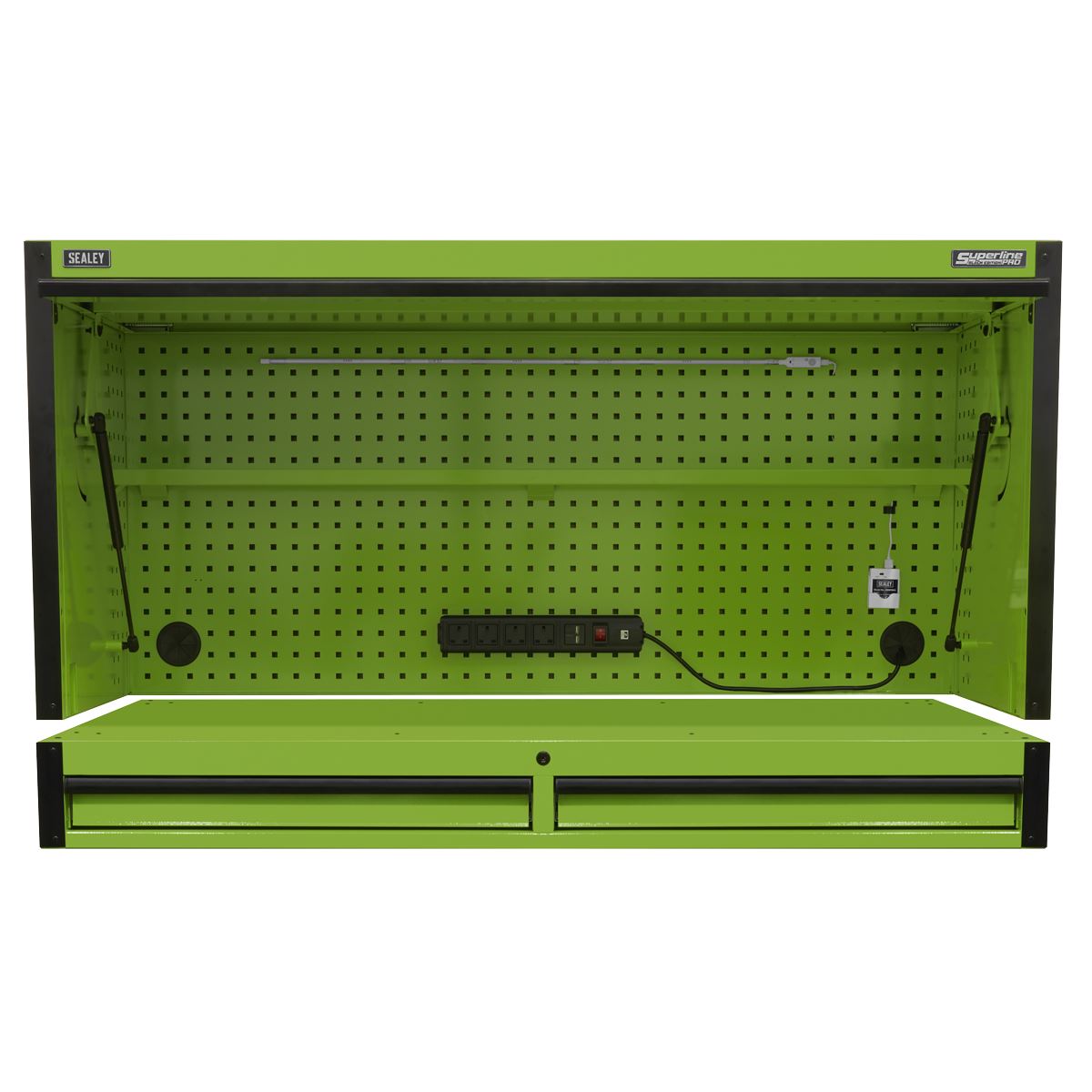 Sealey AP6103BE Top Hutch & 2 Drawer Riser 1549mm Sealey