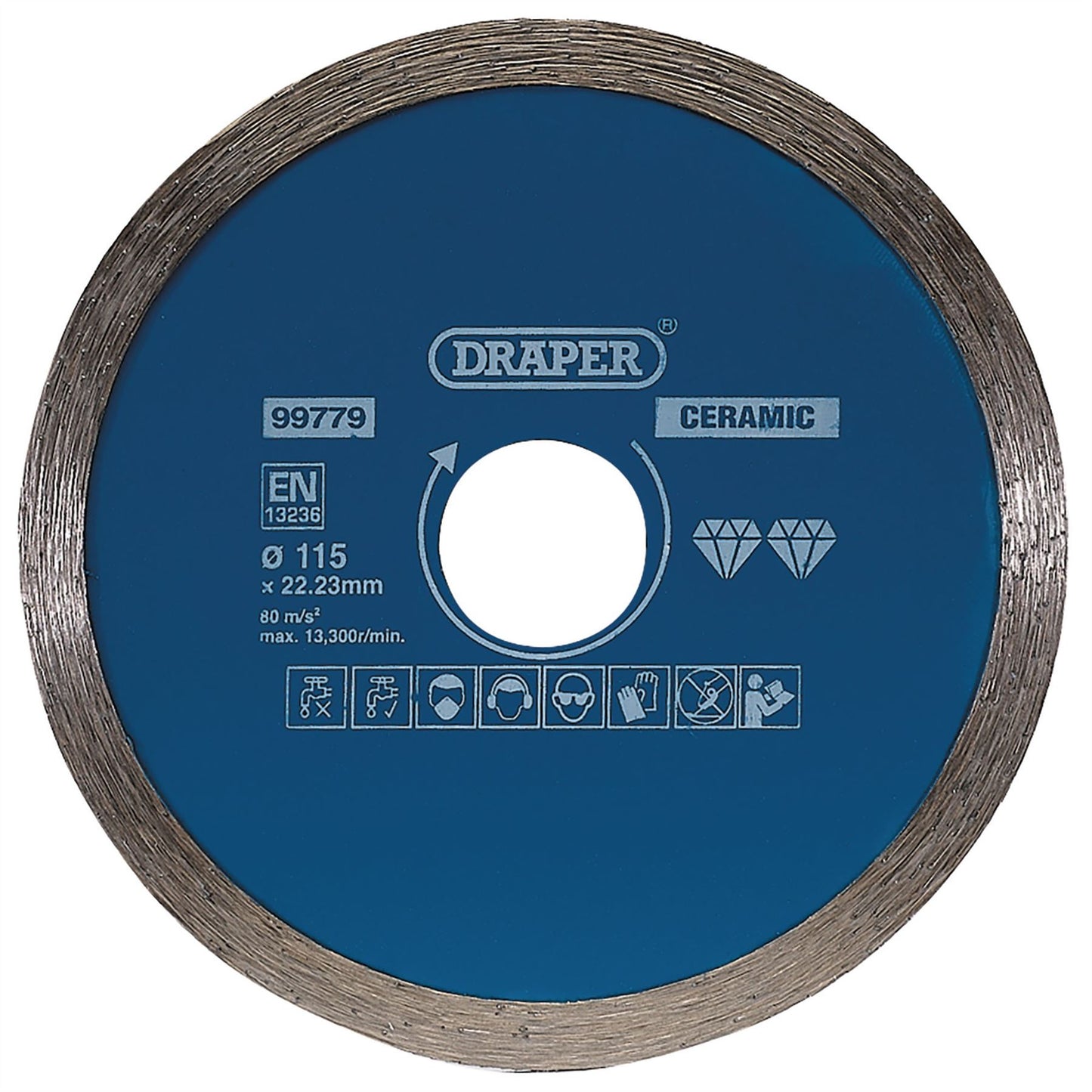Draper 99779 Continuous Diamond Blade 115mm Draper