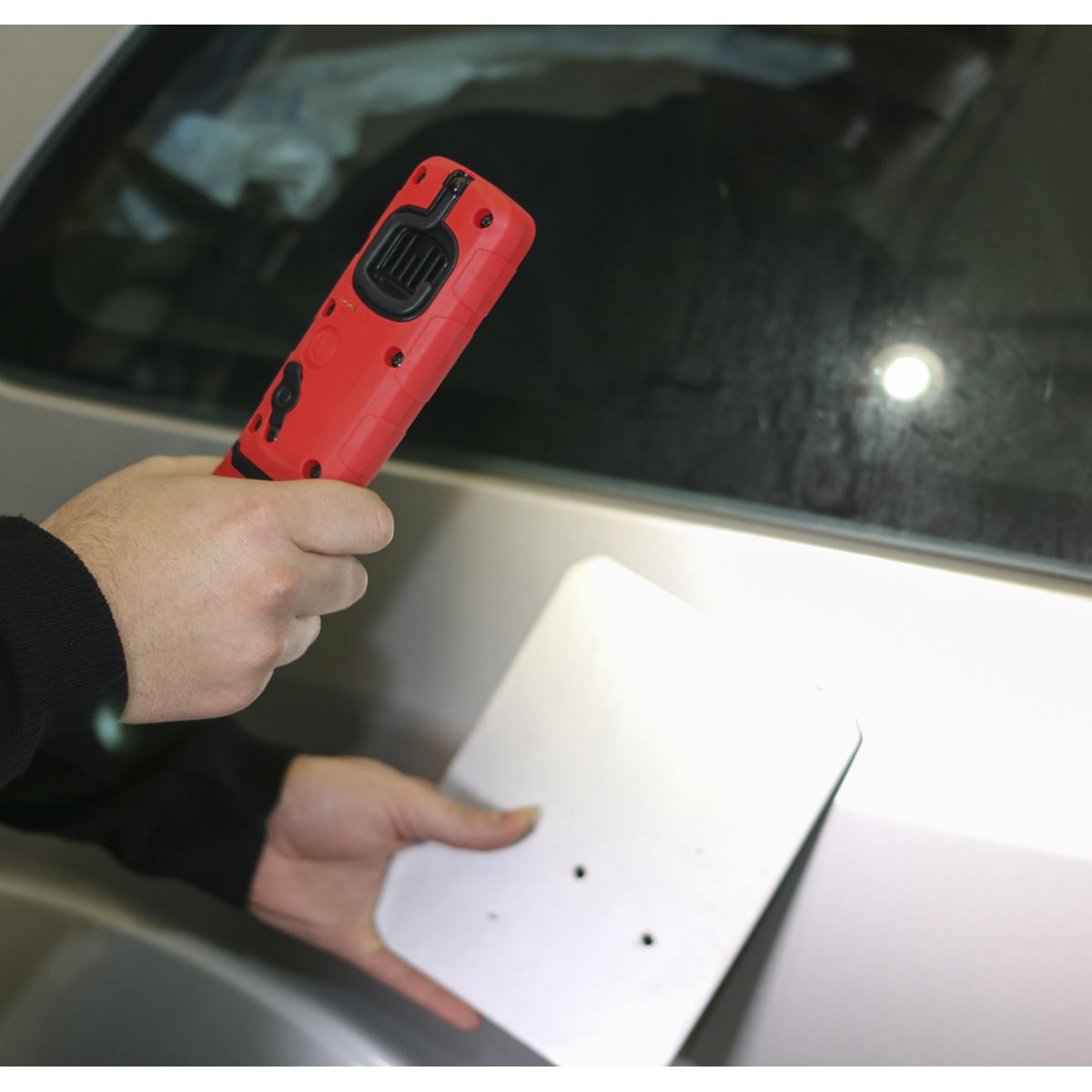 Sealey LED360CM 360° Rechargeable Inspection Light 5W COB LED Colour Match CRI 96 - 3-Colour Sealey