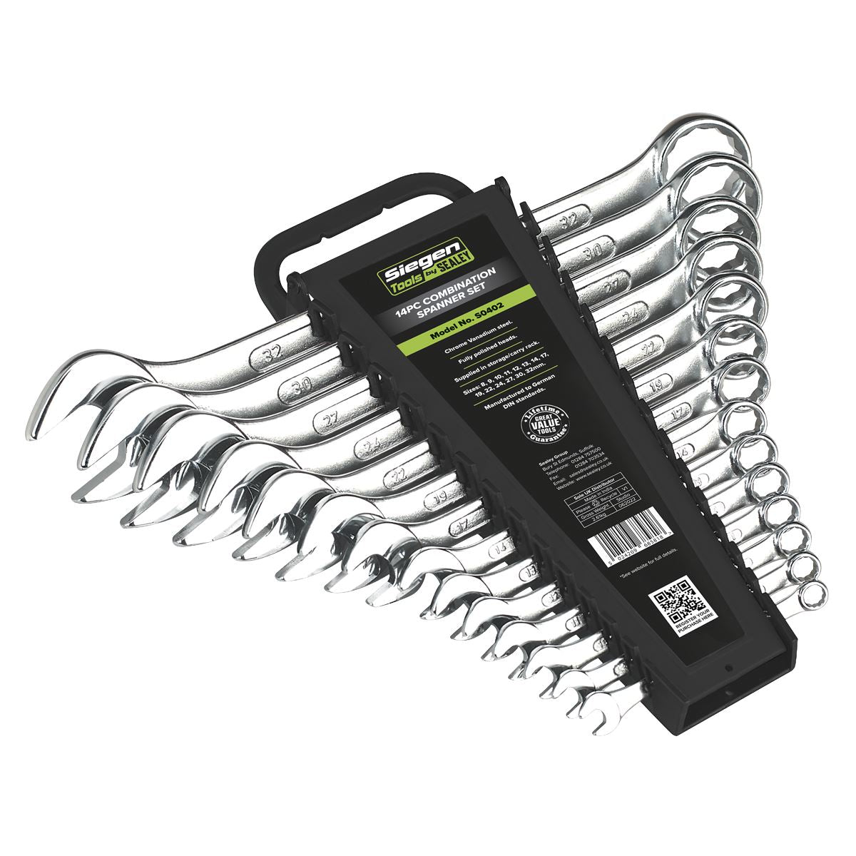 Siegen S0402 Combination Spanner Set 14pc Metric Siegen