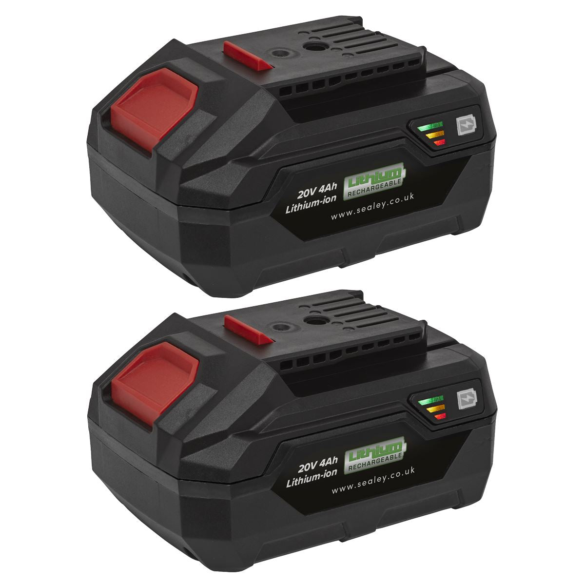 Sealey BK04 Power Tool Battery Pack 20V 4Ah Kit for SV20 Series Sealey