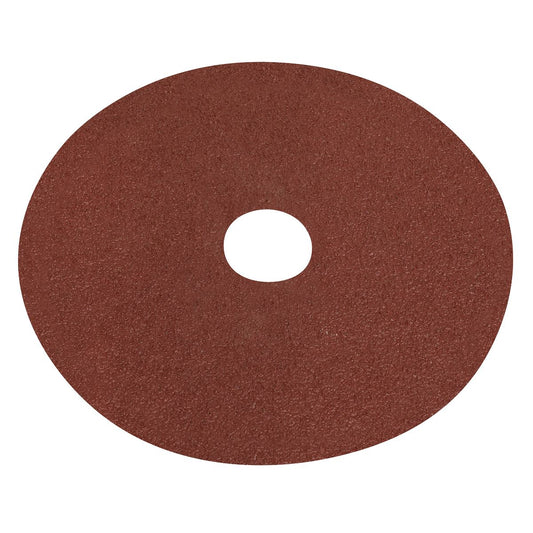 Sealey WSD540 Fibre Backed Disc Ø125mm - 40Grit Pack of 25 Sealey