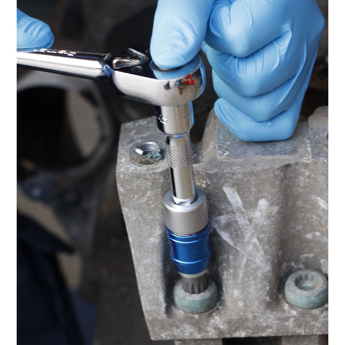 Sealey AK2738 Quick Release Bit Adaptor 10mm 3/8"Sq Drive Sealey