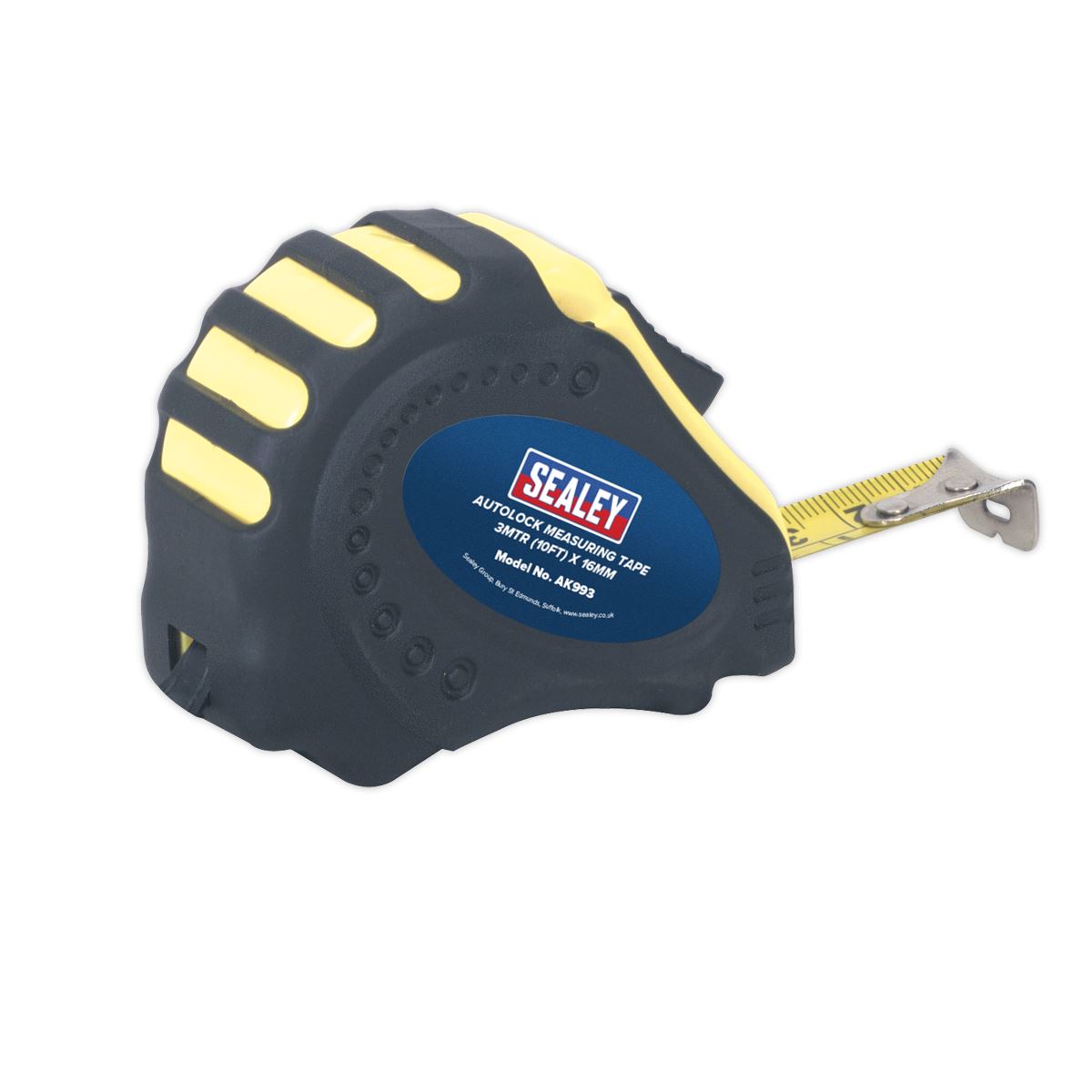 Sealey AK993 Auto Lock Tape Measure 3m(10ft) x 16mm - Metric/Imperial Sealey