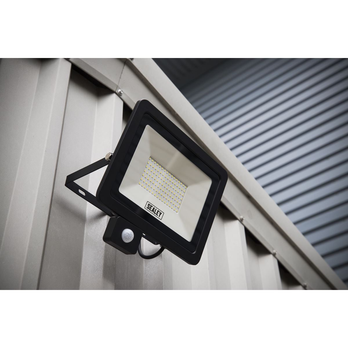 Sealey LED115PIR Extra-Slim Floodlight with PIR Sensor 100W SMD LED Sealey