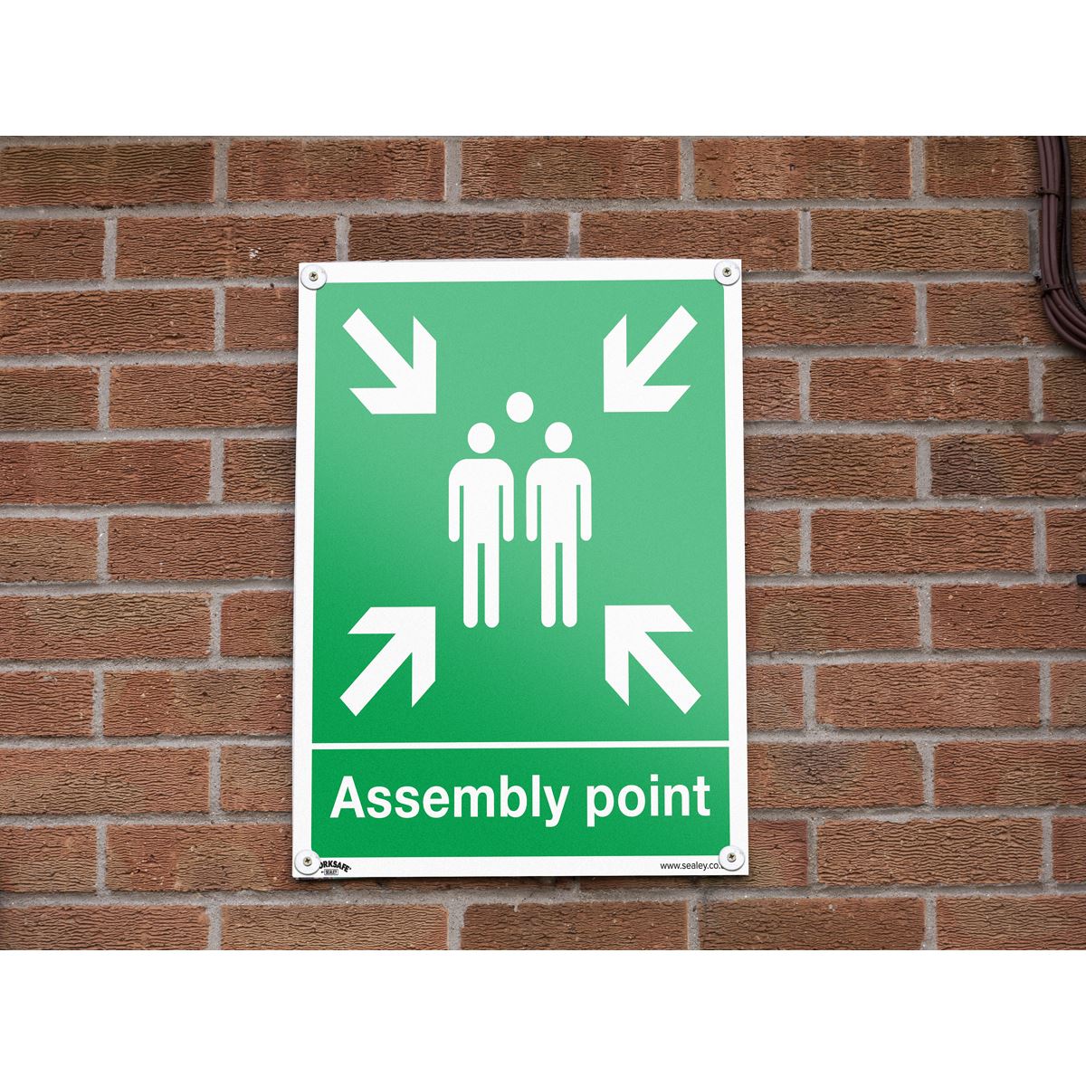 Sealey SS37P1 Safe Conditions Safety Sign - Assembly Point - Rigid Plastic Sealey
