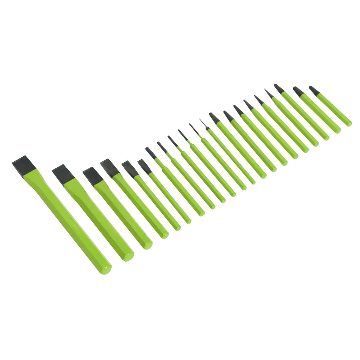 Siegen S0805 Punch & Chisel Set 21pc Siegen