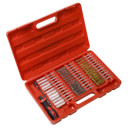 Sealey VS1910 38pc Cleaning Brush Set Injector Bore Sealey