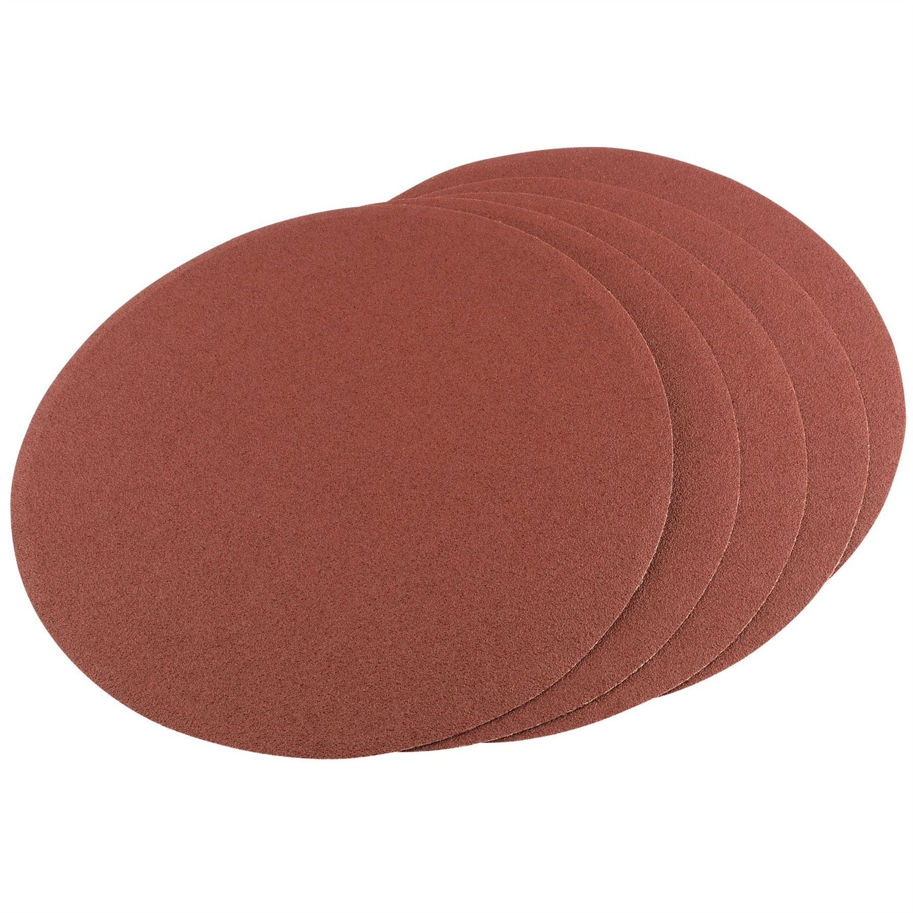 Draper 54667 Self-Adhesive Aluminium Oxide Sanding Discs 200mm 80 Grit Pack of 5 Draper