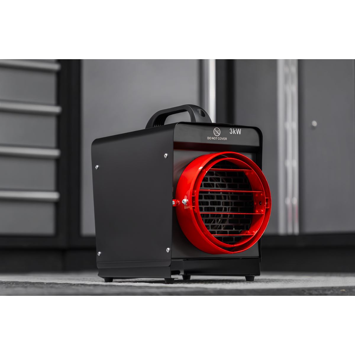 Sealey DEH3001 Industrial Fan Heater 3kW with Ducting Sealey