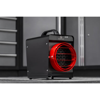Sealey DEH3001 Industrial Fan Heater 3kW with Ducting Sealey