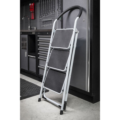 Sealey ASL23 Step Stool 3-Tread 150kg Capacity EN 14183 Sealey