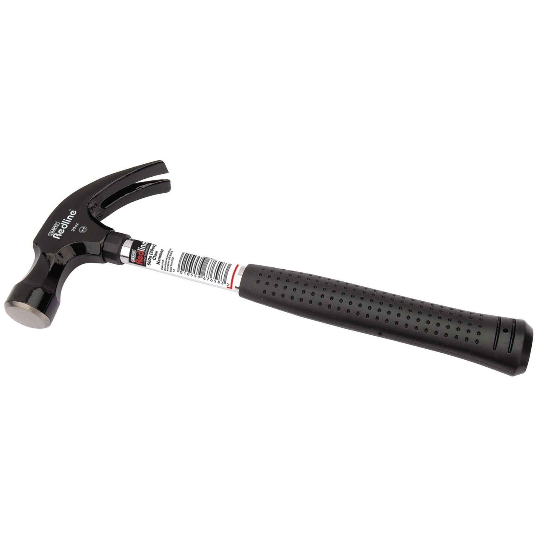 Draper 67658 Redline® Claw Hammer with Steel Shaft 560g/20oz Draper