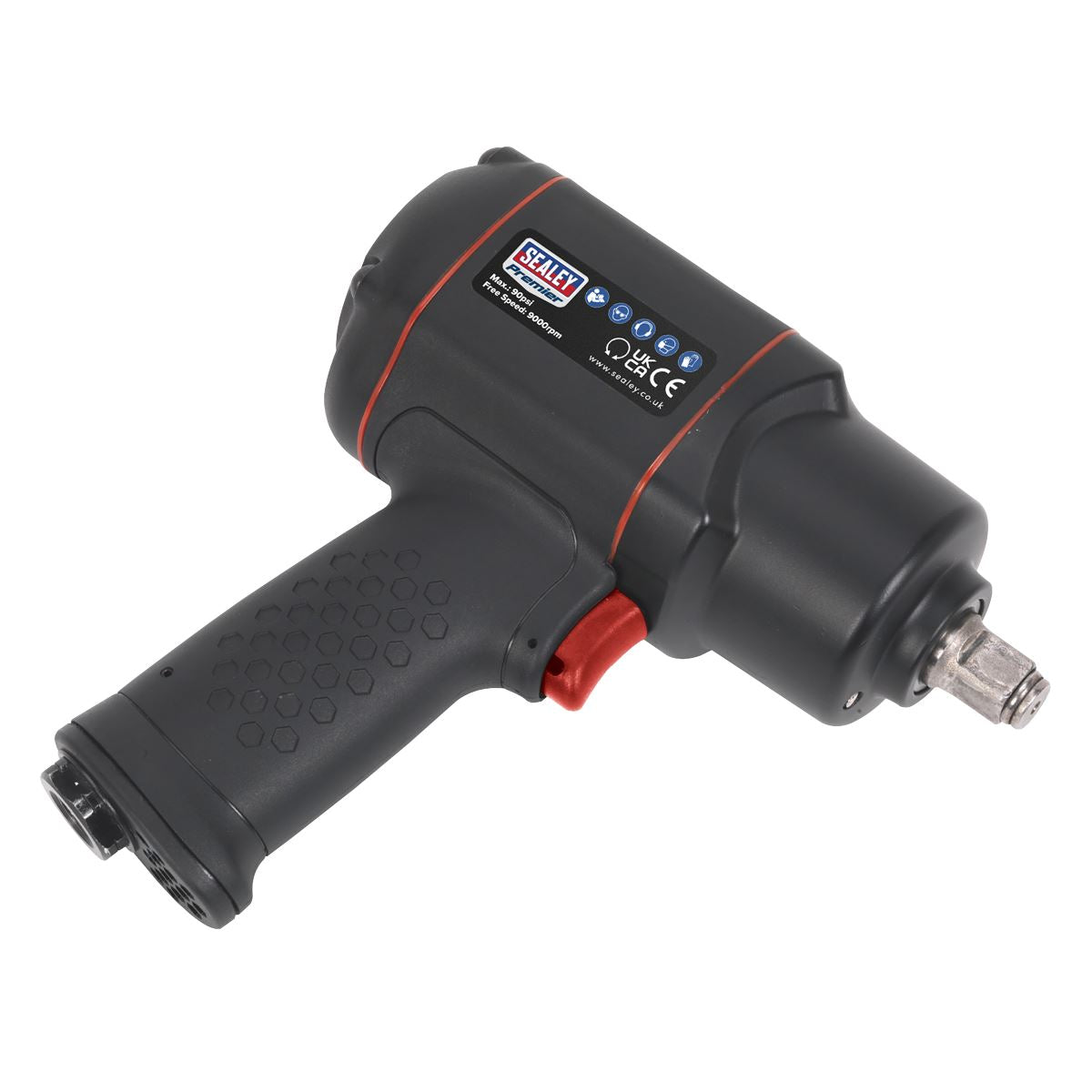 Sealey SA6007 Air Impact Wrench 1/2"Sq Drive - Twin Hammer Sealey