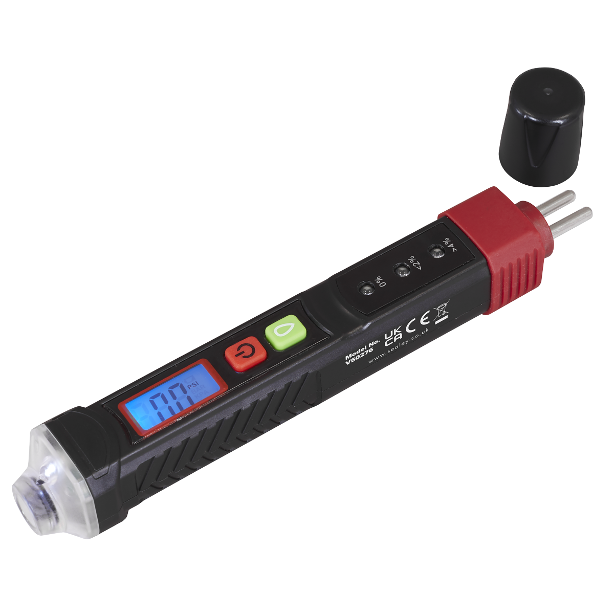 Sealey VS0276 2-In-1 Brake Fluid Tester & Tyre Pressure Gauge Sealey