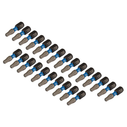 Draper 05692 Expert TX-STAR® Impact Screwdriver Bits T20 x 25mm 1/4" Hex Pack of 25 Draper