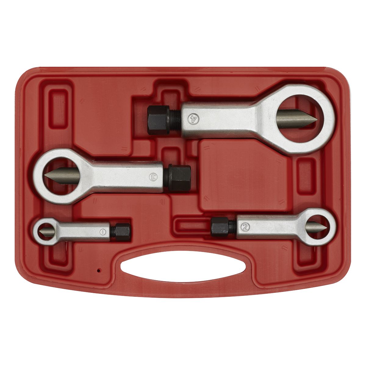 Sealey AK85 Nut Splitter Set 4pc Sealey