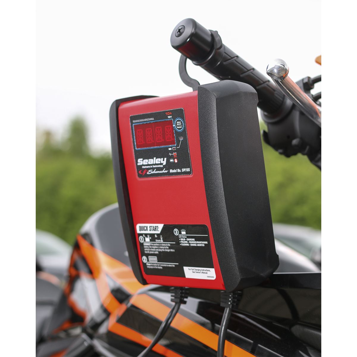 Sealey SPI10S Intelligent Speed Charge Battery Charger/Maintainer 10A 12V Sealey