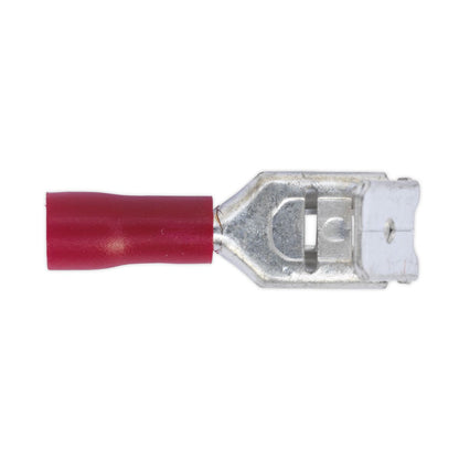 Sealey RT17 Piggy-Back Terminal 6.3mm Red Pack of 100 Sealey