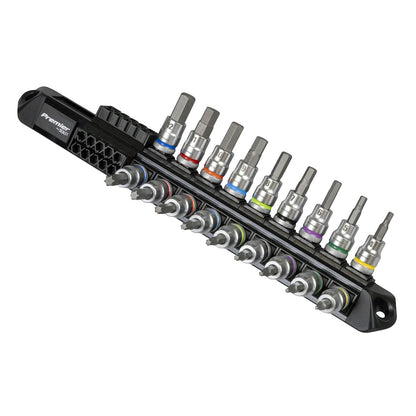 Sealey AK6252 Premier Platinum Series Hex & TRX-Star* Socket Bit Set 3/8"Sq Drive 18pc Sealey