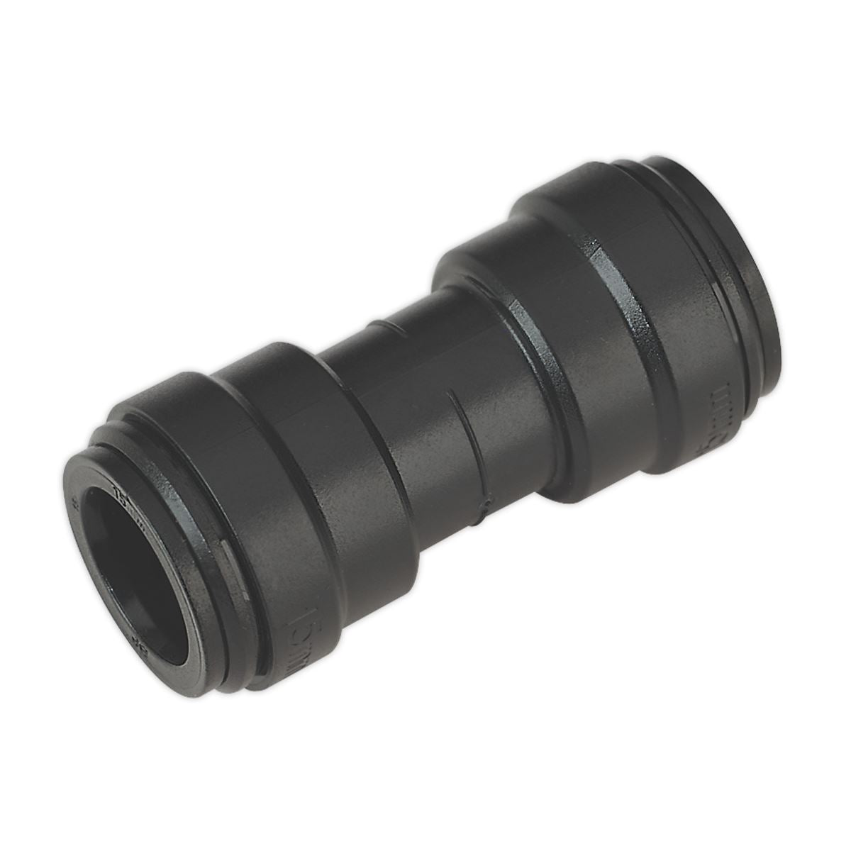 Sealey CAS15SC Straight Connector Ø15mm Pack of 5 (John Guest Speedfit® - PM0415E) Sealey