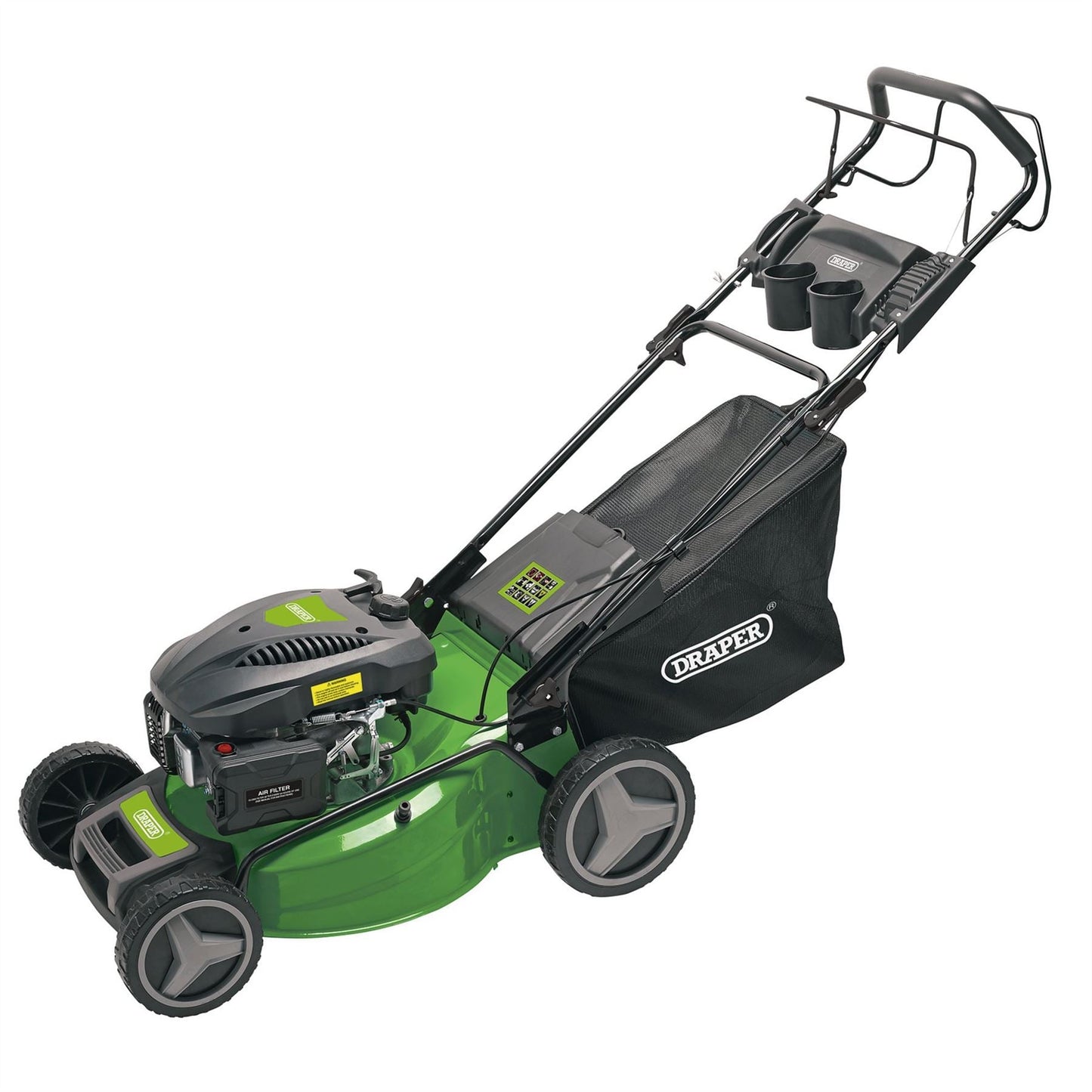Draper 08673 Self-Propelled Petrol Lawn Mower with Mulching 510mm 173cc/4.4HP Draper
