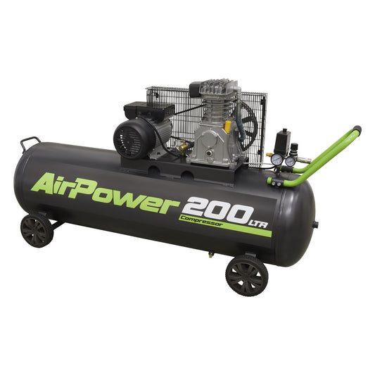 Sealey SAC20030B Air Compressor 200L Belt Drive 3hp Sealey