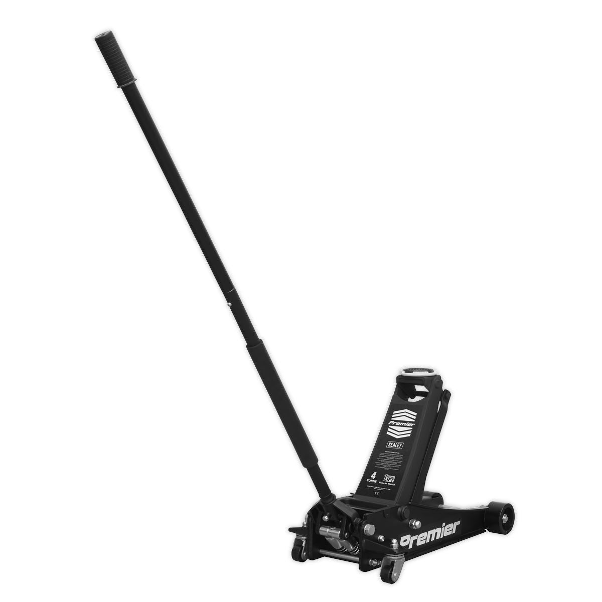 Sealey 4040AB Premier Low Profile Trolley Jack with Rocket Lift 4 Tonne - Black Sealey