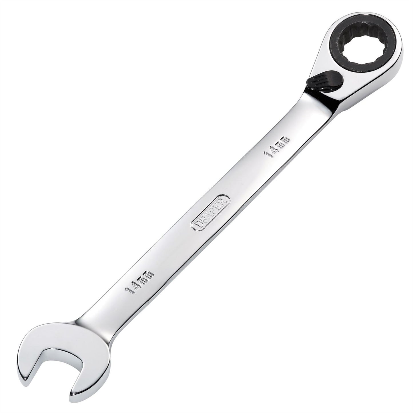 Draper 52002 HI-TORQ® Metric Reversible Ratcheting Combination Spanner 14mm Draper