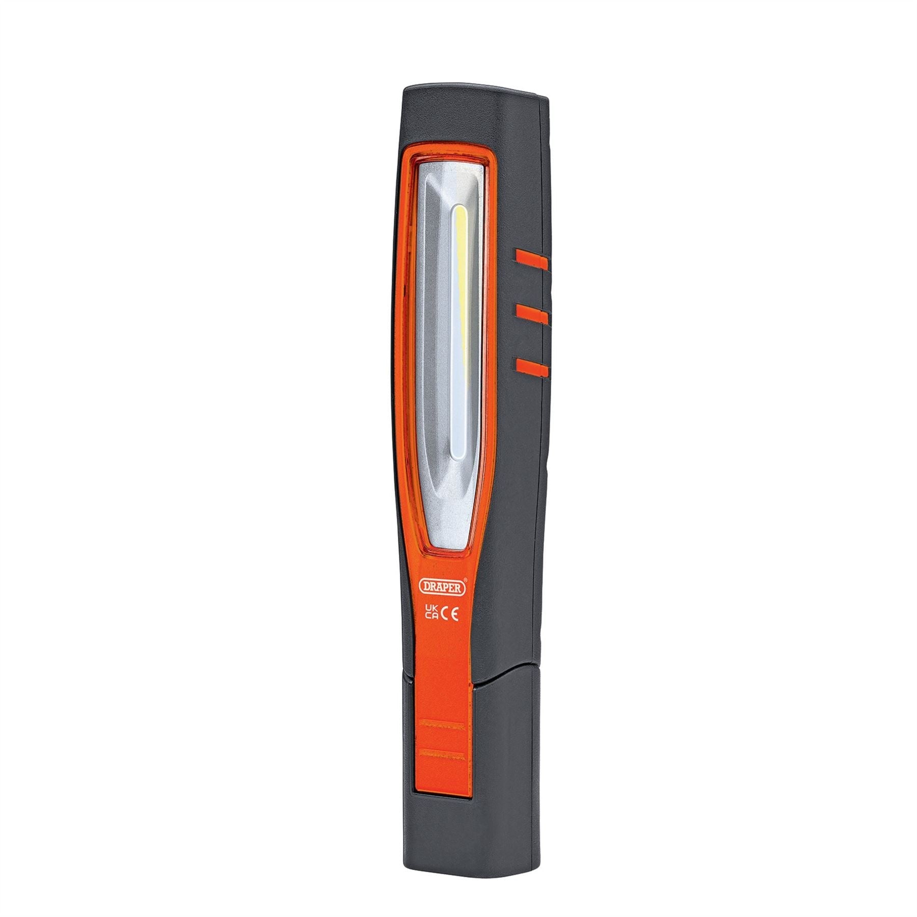 Draper 11761 COB/SMD LED Rechargeable Inspection Lamp 7W 700 Lumens Orange 1 x USB Cable Supplied Draper