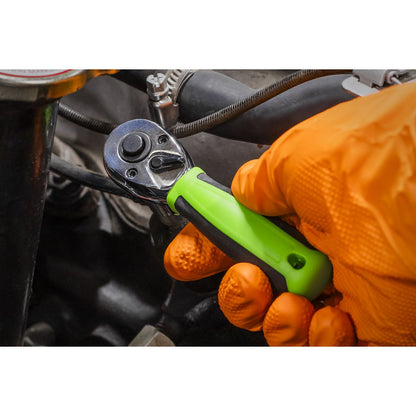 Siegen S01258 Ratchet Wrench 1/4"Sq Drive Stubby – Flip Reverse Sealey