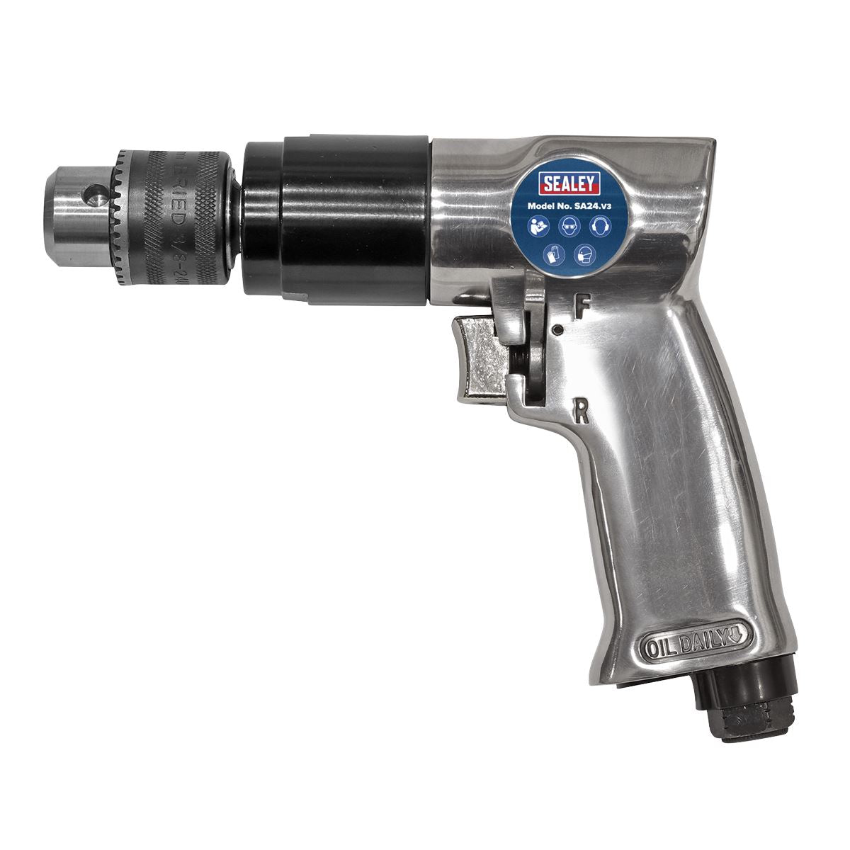 Sealey SA24 Air Drill Ø10mm 1800rpm Reversible Sealey