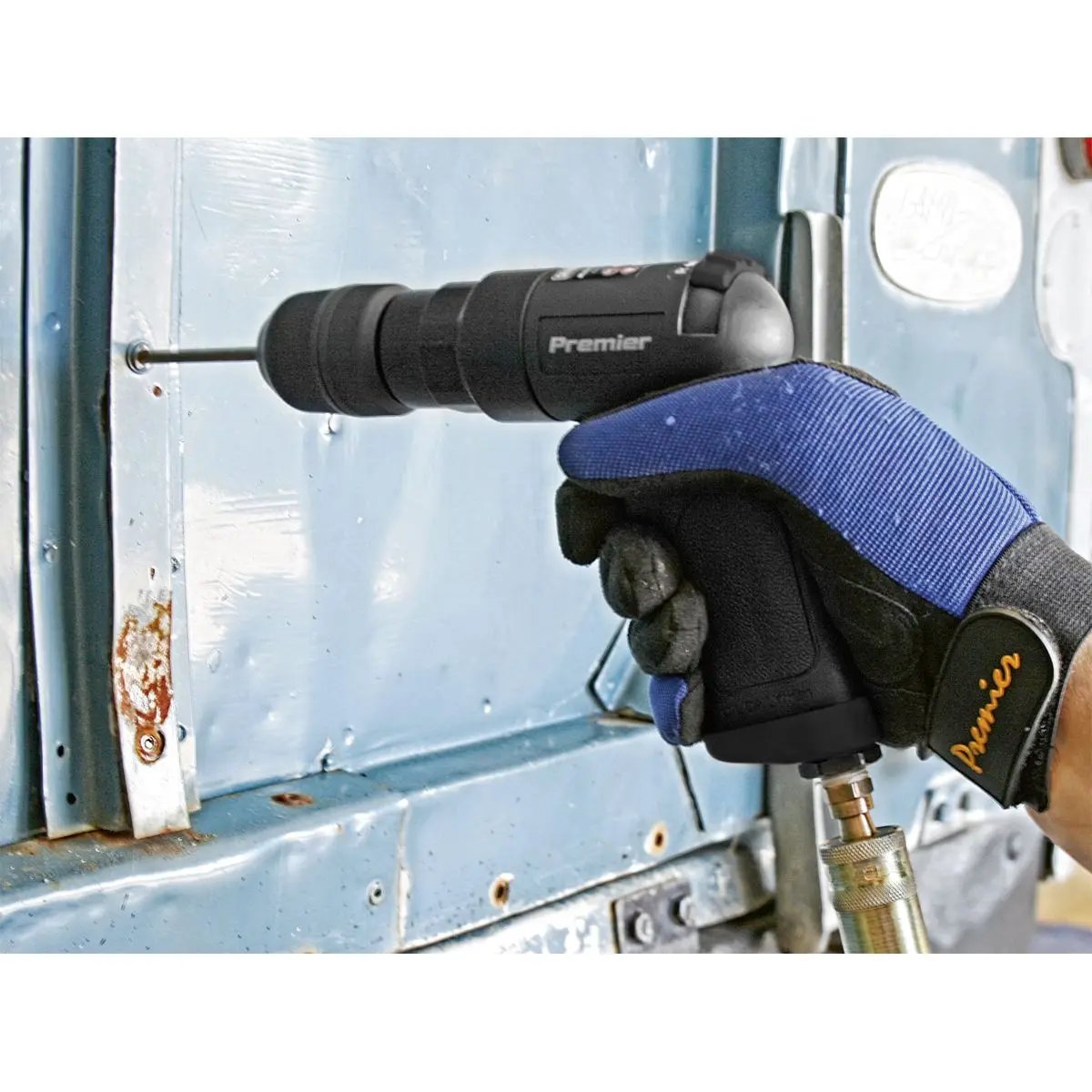 Sealey SA620 Air Pistol Drill Ø10mm with Keyless Chuck Composite Reversible - Premier Sealey