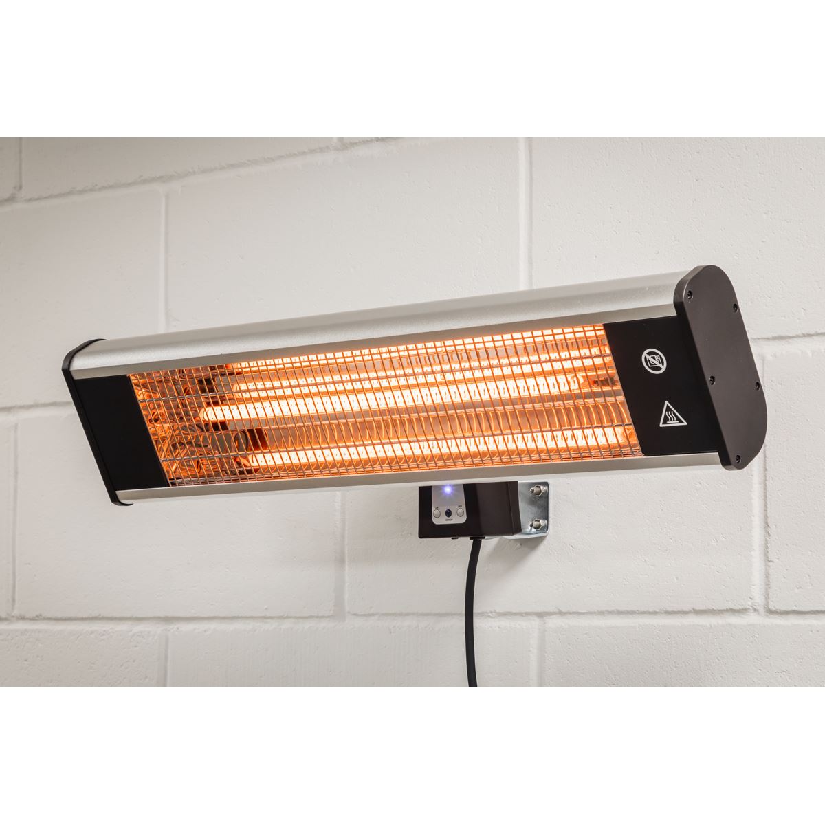 Sealey IWMH1809R High Efficiency Carbon Fibre Infrared Wall Heater 1800W/230V Sealey