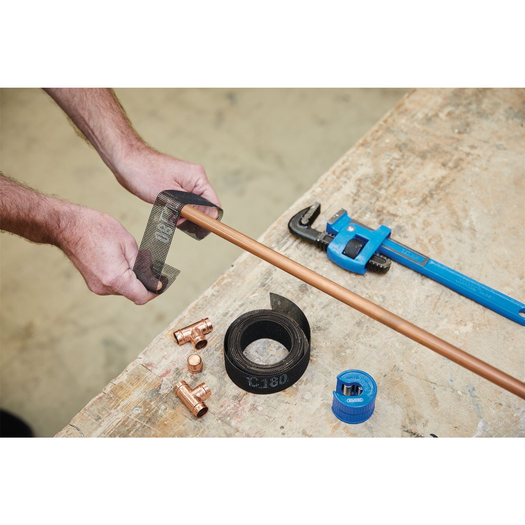 Draper 37791 Silicon Carbide Abrasive Roll 38mm x 5m 180 Grit Draper