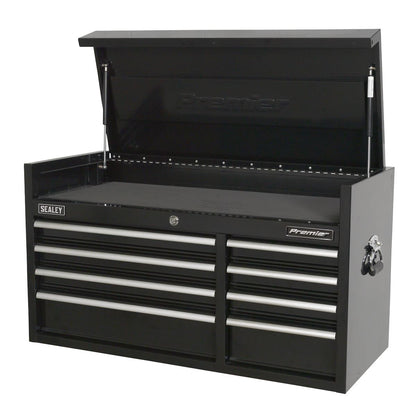 Sealey PTB104008 Topchest 8 Drawer 1040mm Extra-Wide Heavy-Duty Black Sealey